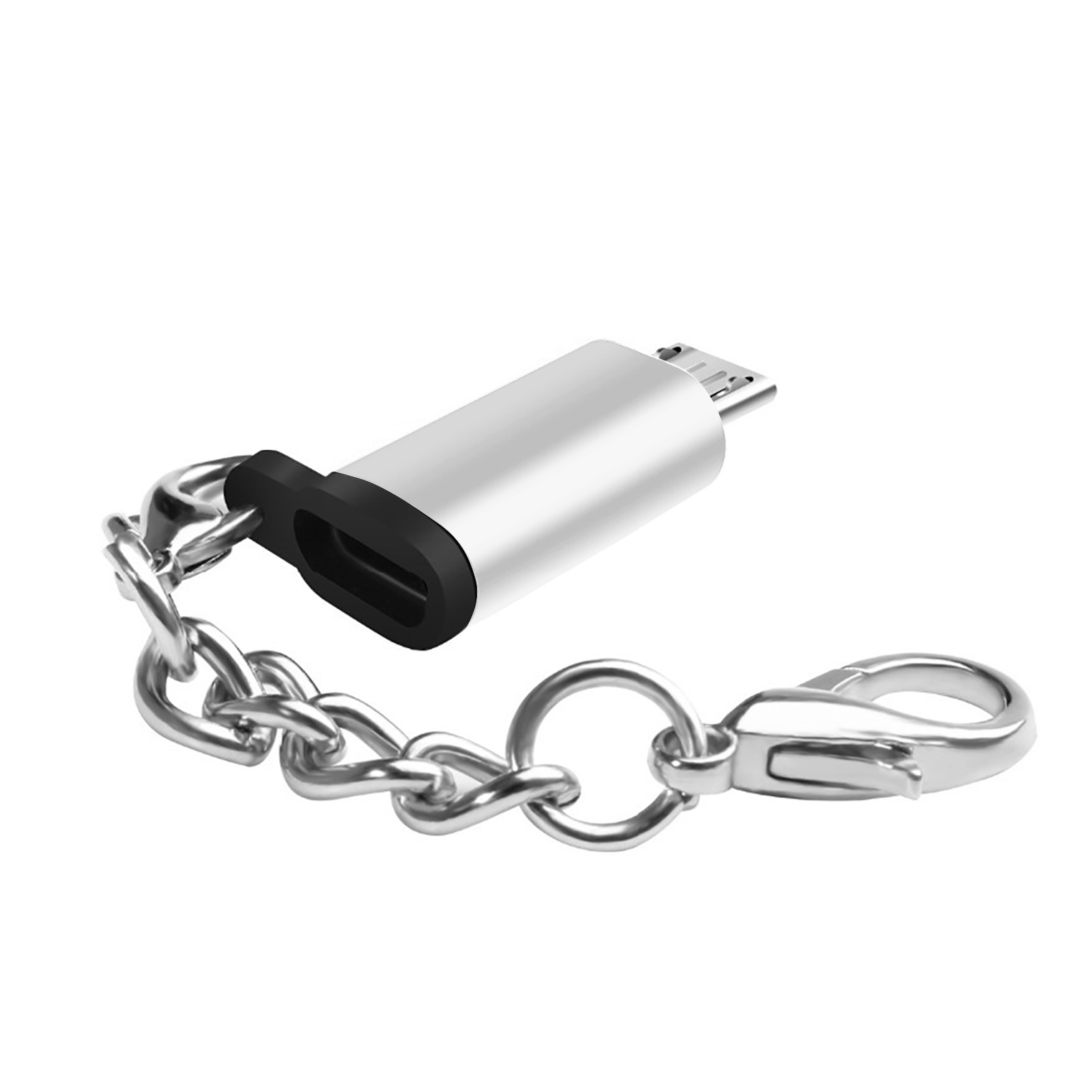 thumbnail image 2 of Adaptador USB C a Micro USB Tipo C Hembra a Micro USB Macho Conector de carga Suppert Datos Sincronización Cargador Convertidor de energía Puerto de carga, 2 of 2